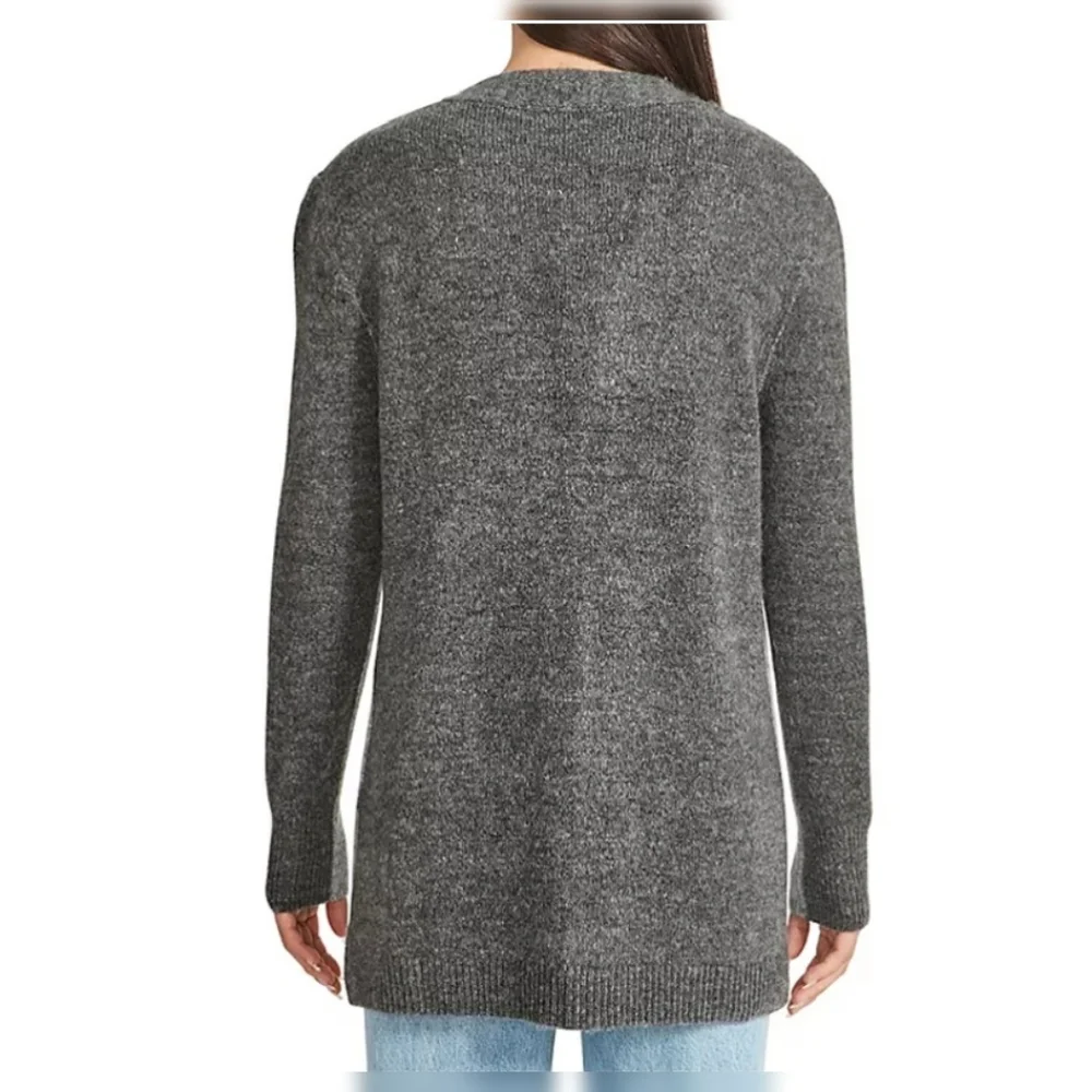 BB Dakota Colorblock Womens Study Date Cardigan Heather Grey Combo NWT Sz M - Picture 4 of 4